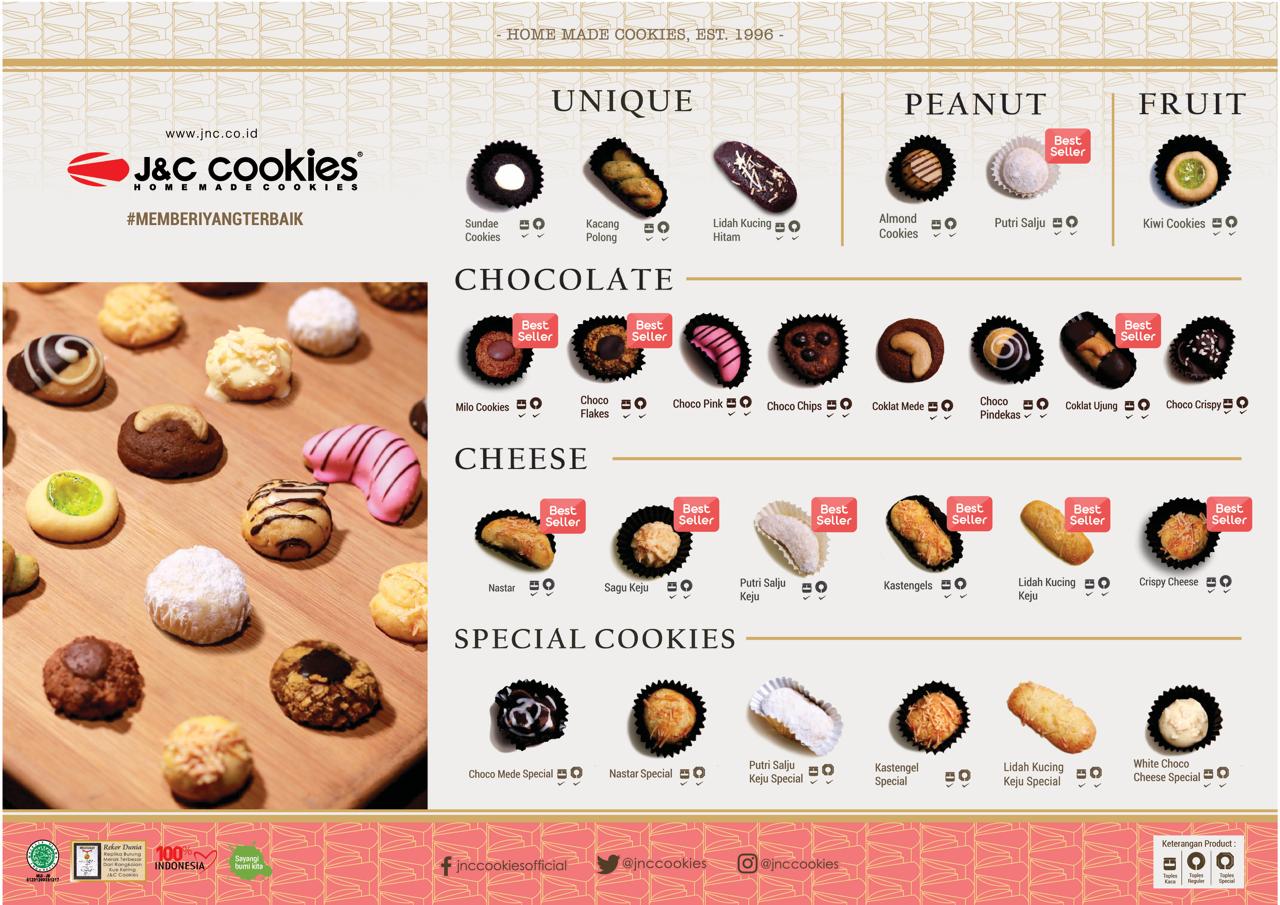 Harga & Katalog JNC Cookies Established 1996